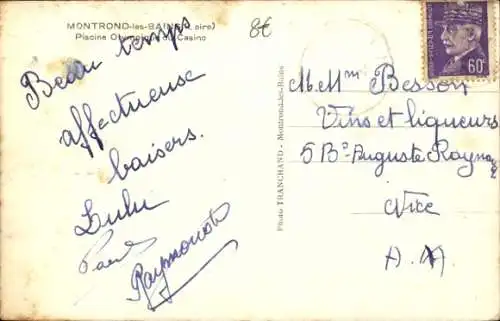 CPA Montrond-les-Bains Loire, Piscine