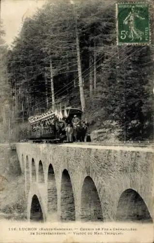 Ak Luchon Haute Garonne, Zahnrad