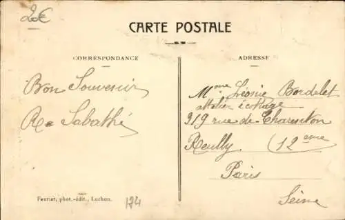 Ak Luchon Haute Garonne, Zahnrad