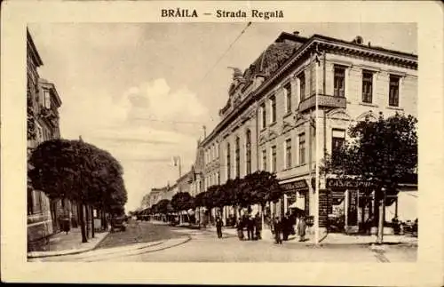 Ak Brăila Rumänien, Strada Regala