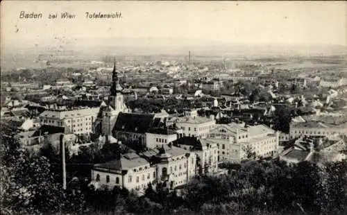 Ak Baden bei Wien in Niederösterreich, Gesamtansicht