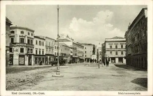 Ak Ried im Innkreis Oberösterreich, Stelzhammerplatz