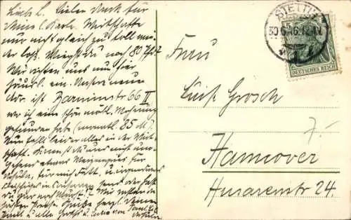 Ak Szczecin Stettin Pommern, Hafenpartie vor der Hakenterrasse 