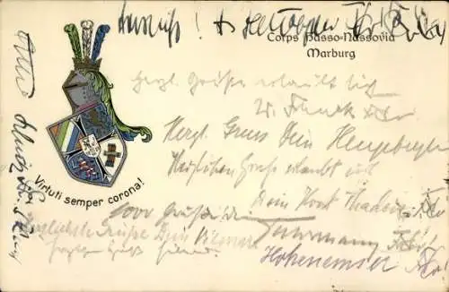 Studentika Ak Marburg, Corps Hasso Nassovia, Wappen, KSCV