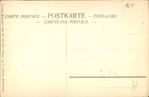 Studentika Ak Heidelberg, Corps Guestphalia, Schattenbild eines Studenten, Wappen, KSCV