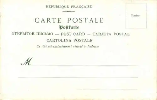 CPA Paris, Exposition Universelle 1900, Rue de Paris, Palais des Congres