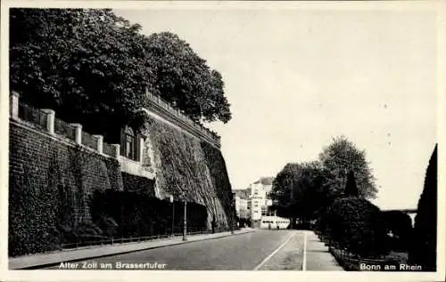 Ak Bonn am Rhein, Alter Zoll, Brassertufer