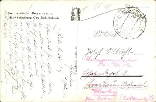 Ak Šumperk Mährisch Schönberg Region Olmütz