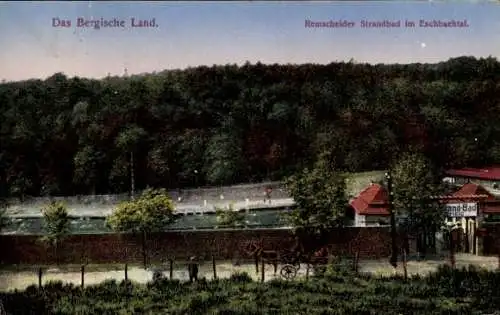 Ak Remscheid im Bergischen Land, Strandbad, Eschbachtal