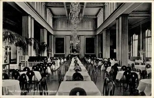 Ak Bad Kissingen Unterfranken Bayern, Kurhaus, Speisesaal, Innenansicht