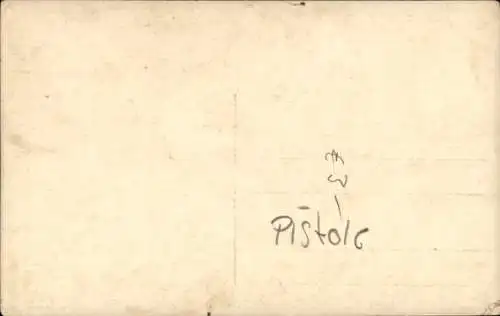 Foto Ak Soldat mit Pistole