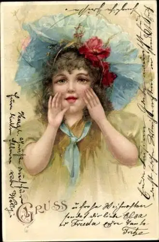 Litho Mädchen, Portrait