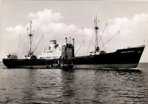 Ak Frachtschiff MS Brandenburg, HAPAG