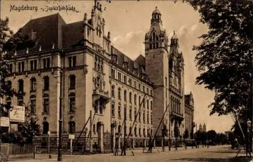 Ak Magdeburg an der Elbe, Justizgebäude