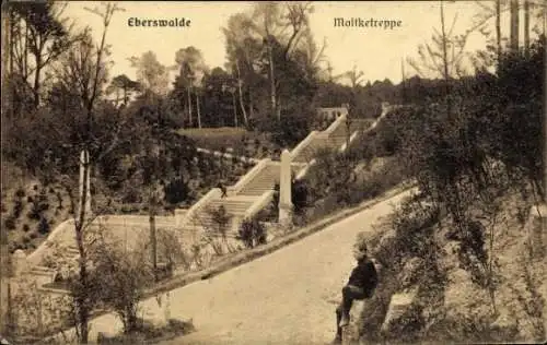 Ak Eberswalde in der Mark, Moltketreppe