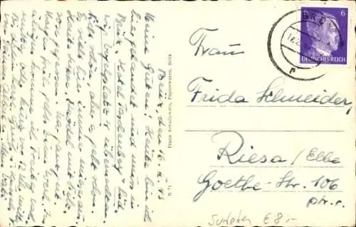 Ak Most Brüx Region Aussig, Teilansicht