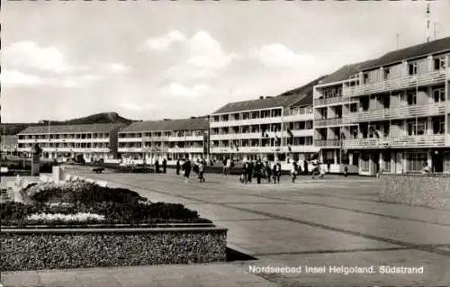 Ak Nordseeinsel Helgoland, Südstrand Promenade