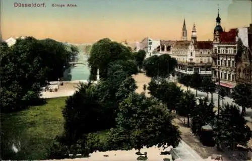 Ak Düsseldorf am Rhein, Königsallee