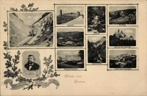 Ak Goslar am Harz, Gesamtansicht