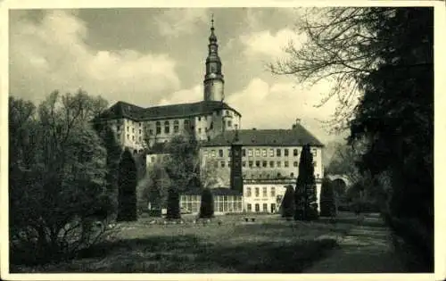 Ak Weesenstein Müglitztal Sachsen, Schloss Weesenstein, Schlosspark