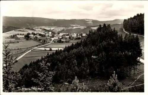 Ak Meura im Thüringer Wald, Ortspanorama