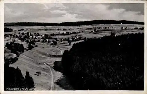 Ak Waffenrod Eisfeld in Thüringen, Ortspanorama