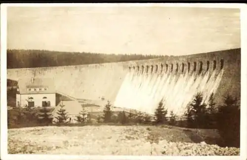 Ak Muldenberg Grünbach im Vogtland, Talsperre Muldenberg
