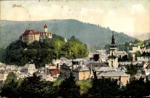 Ak Greiz im Vogtland Thüringen, Gesamtansicht