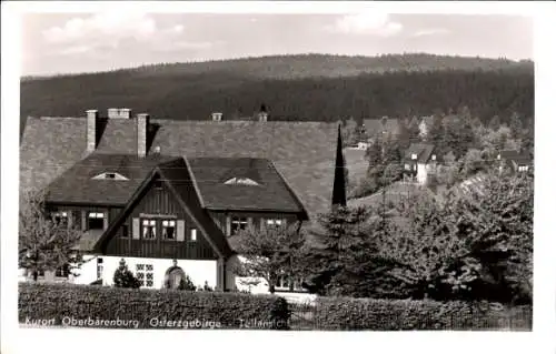 Ak Oberbärenburg Altenberg im Erzgebirge, Teilansicht