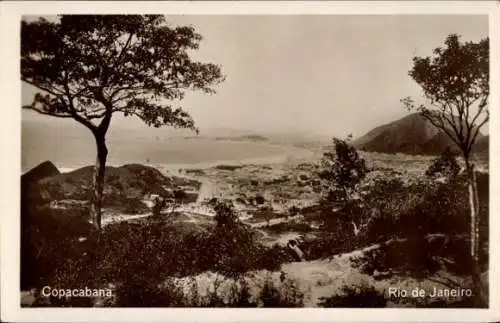 Ak Copacabana Rio de Janeiro Brasilien, Panorama