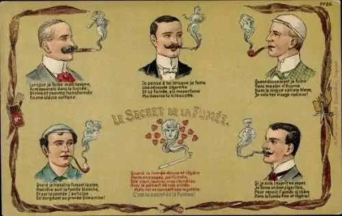 Präge Litho Secret de la Fumée, Raucher