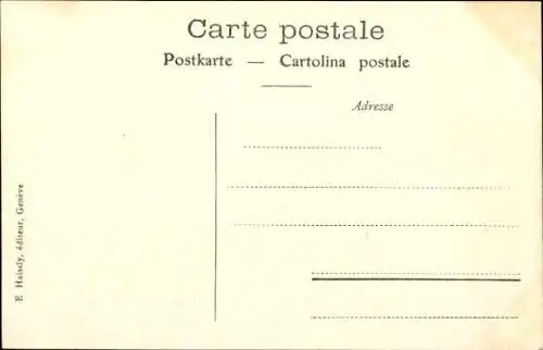 Ak Genève Genf Stadt, La Rade et le Jet d'eau, Raddampfer Aigle