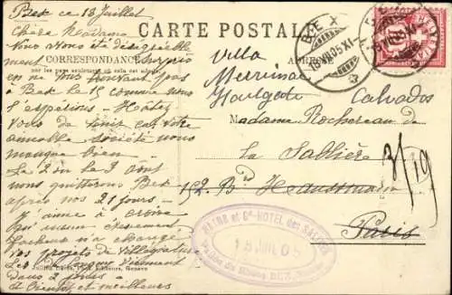 Ak Bex Kt. Waadt Schweiz, Grand Hotel des Salines