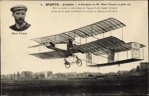 CPA Aviation, Aeroplane de M. Henri Farman