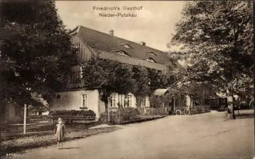 Ak Niederputzkau Putzkau in der Oberlausitz, Friedrichs Gasthof