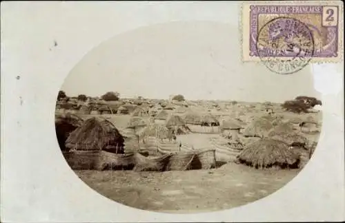 Passepartout Ak Republik Kongo Französisch Kongo, Hütten