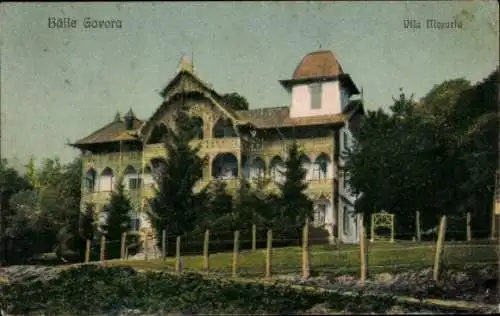 Ak Băile Govora Rumänien, Vila Morariu, historische Architektur, landschaftliche Umgebung