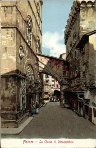 Litho Firenze Florenz Toscana, La Chiesa di Orsanmichele