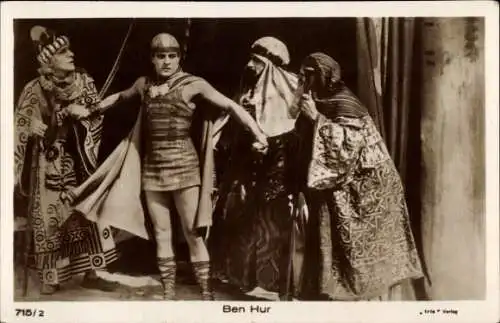 Ak Schauspieler Ramon Novarro, Film Ben Hur, Filmszene