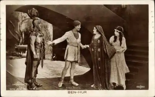 Ak Filmszene aus Ben Hur, Schauspieler Ramon Novarro, Ross Verlag 73 1