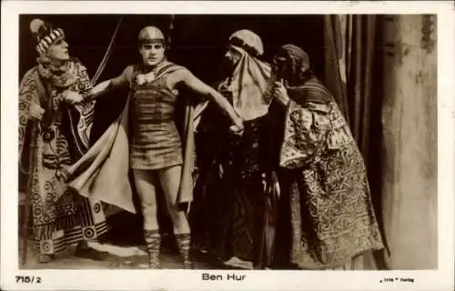 Ak Schauspieler Ramon Novarro, Film Ben Hur, Filmszene