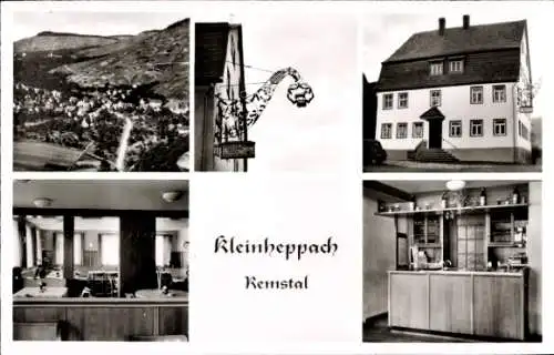 Ak Kleinheppach Korb Baden Württemberg, Teilansicht, Gasthof zum Lamm, Bes. H. Ritter