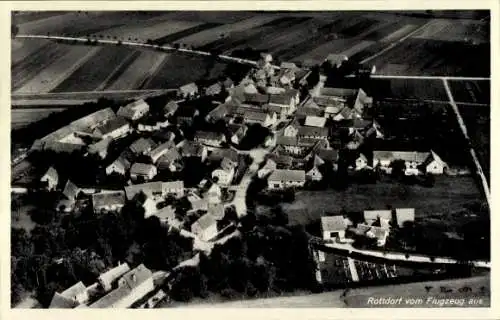 Ak Rottdorf Blankenhain in Thüringen, Fliegeraufnahme