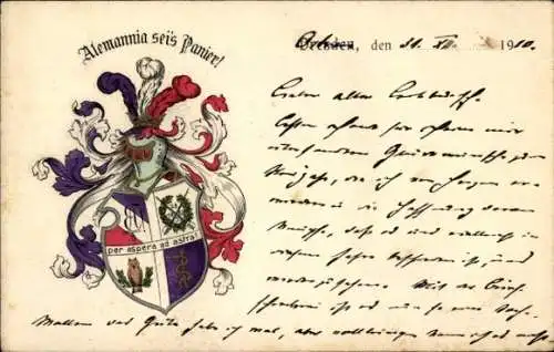 Studentika Ak Dresden, Corps Alemannia, Wappen, RSC