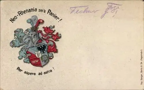 Studentika Ak Berlin, Corps Neo Rhenania, Wappen, RSC