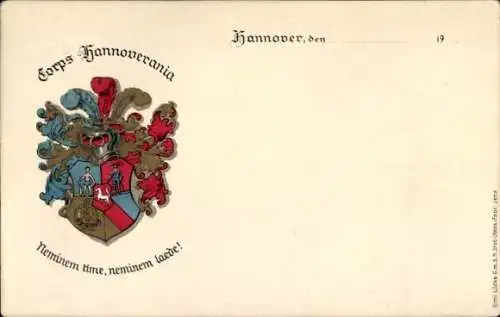 Studentika Ak Hannover, Corps Hannoverania, Wappen, RSC
