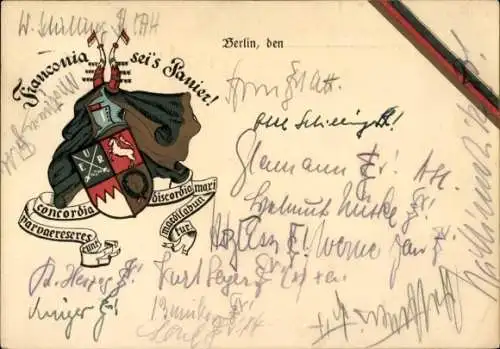 Studentika Ak Berlin, Corps Franconia, Wappen, RSC