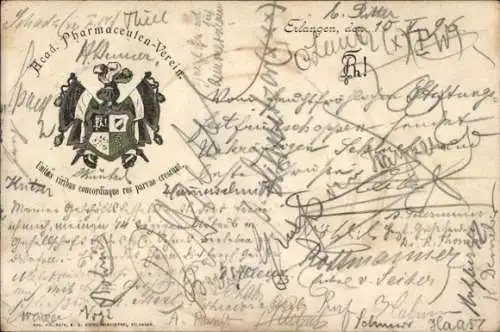 Studentika Ak Erlangen, Acad. Pharmaceuten-Verein, Wappen, RSC