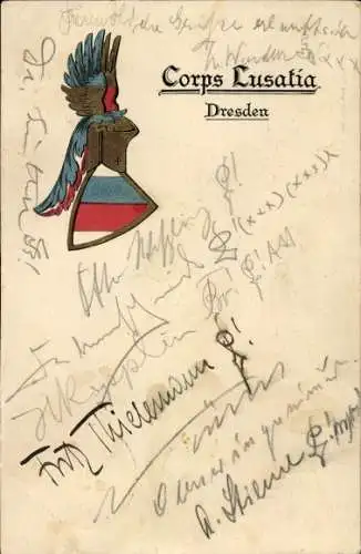 Studentika Ak Dresden, Corps Lusatia, Wappen, RSC