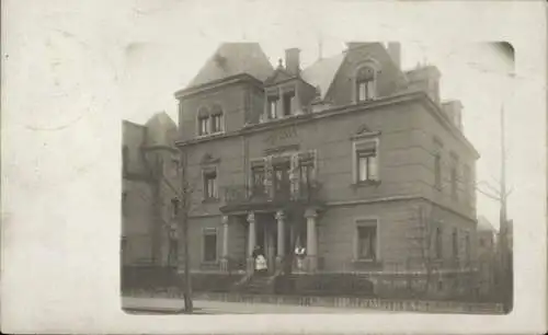 Studentika Foto Ak Dresden Neustadt, Corps Saxonia, Korpshaus, RSC